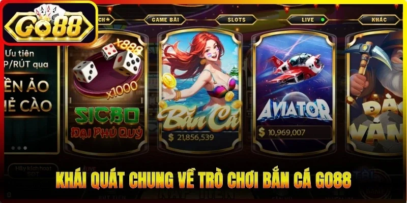 Khái quát chung về trò chơi bắn cá Go88 trực tuyến hiện nay
