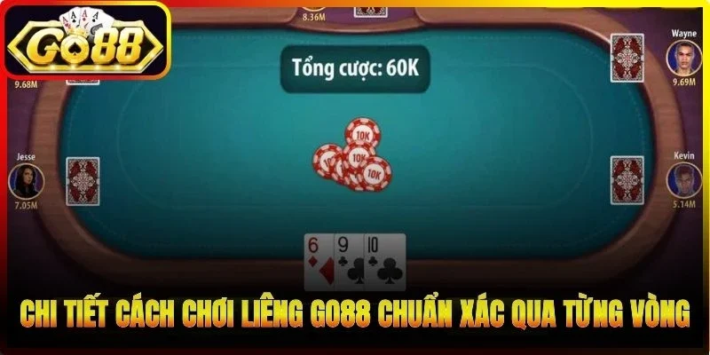 Chi tiết cách chơi Liêng Go88 chuẩn xác qua từng vòng