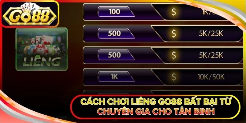 Cách chơi Liêng Go88