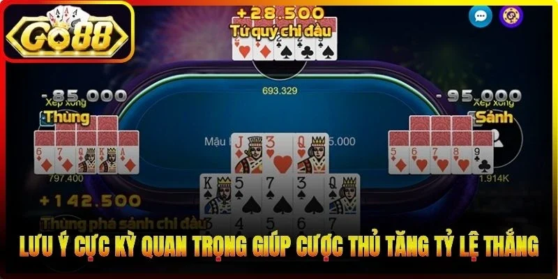Lưu ý cực kỳ quan trọng giúp cược thủ tăng tỷ lệ thắng
