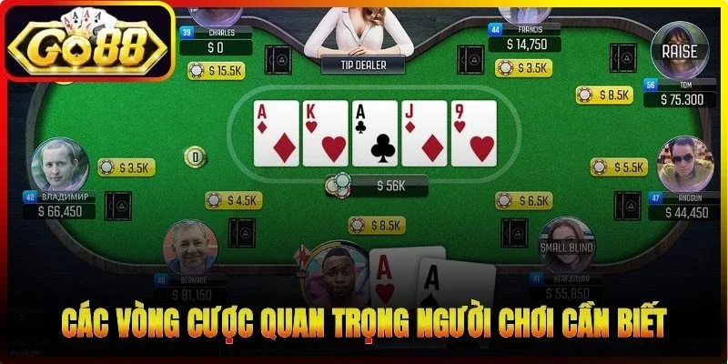 Các vòng cược quan trọng người chơi cần biết