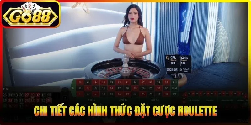 Chi tiết các hình thức đặt cược Roulette