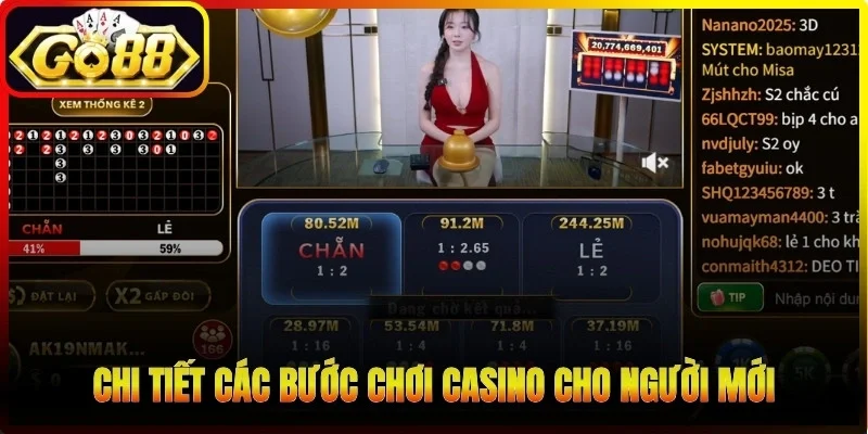 Chi tiết các bước chơi casino cho người mới