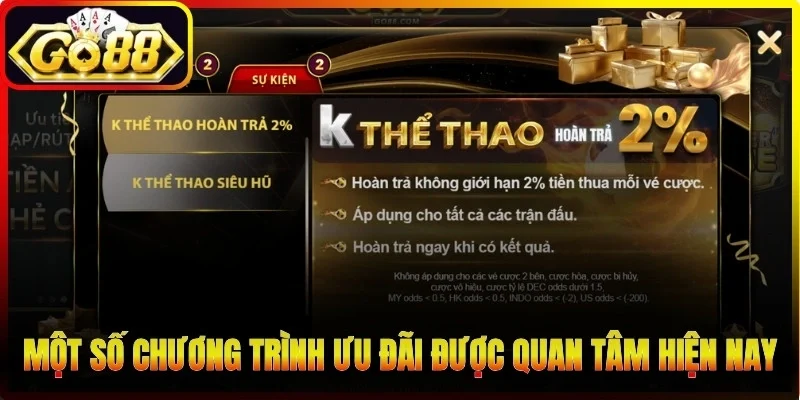 Một số chương trình ưu đãi được quan tâm hiện nay