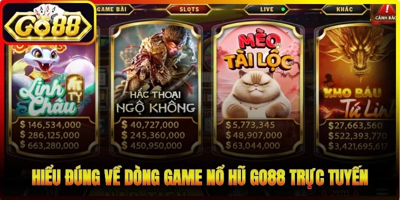 Hiểu đúng về dòng game nổ hũ Go88 trực tuyến
